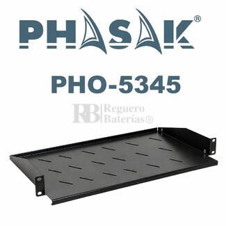 Bandeja fija frontal Rack 1U 380 mm | Phasak PHO-5345